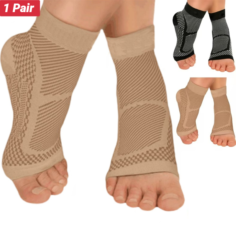Ankle Brace Support - ถุงเท้ารัดข้อเท้าแบบสปอร์ต สำหรับบรรเทาอาการปวดจากโรคพังผืดใต้ฝ่าเท้า เอ็นร้อยหวายอักเสบ อาการปวดข้อ บวม รองช้ำ