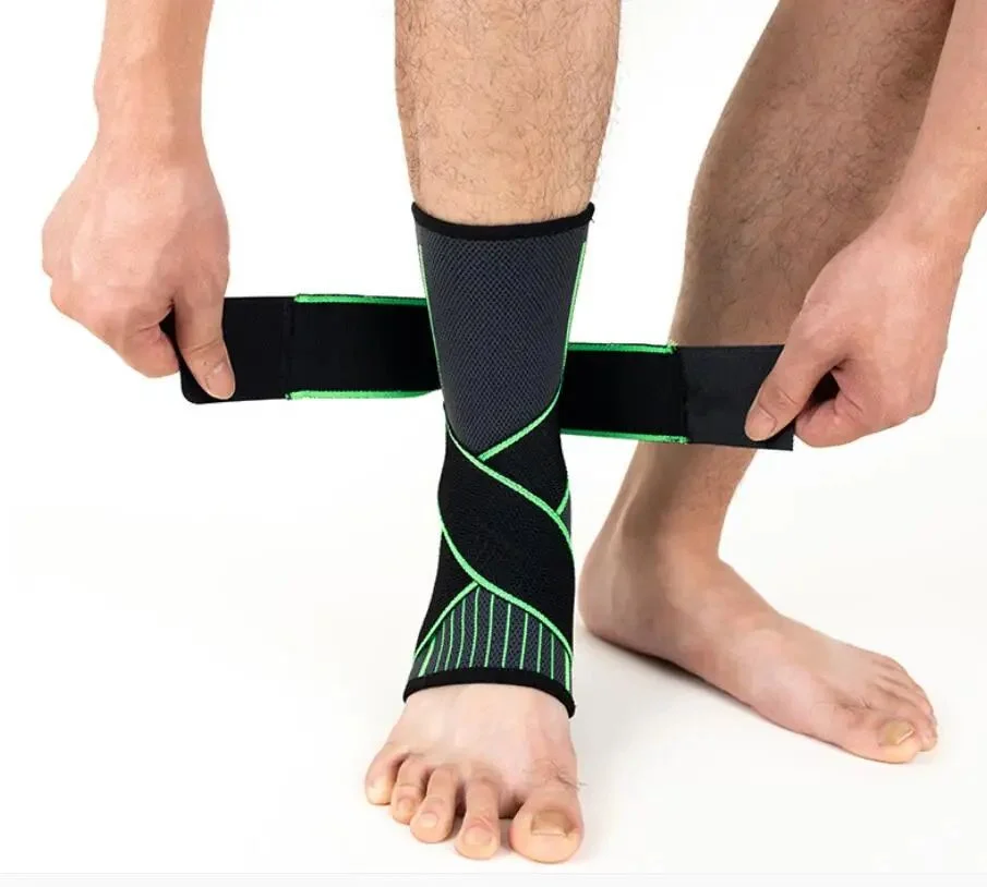 Ankle Brace Support - อุปกรณ์ป้องกันข้อเท้าแบบรัดกระชับ 1 ชิ้น เหมาะสำหรับบาสเก็ตบอล วิ่ง เดินป่า