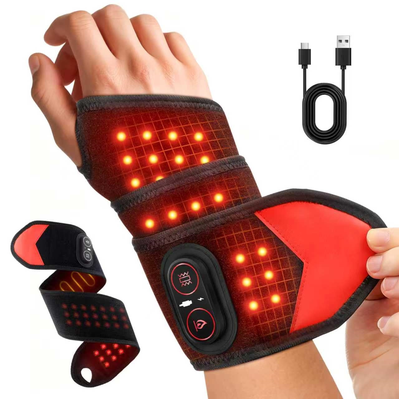 แผ่นประคบแสงสีแดงแบบพกพา 660nm - Ankle Brace Support บทวิจารณ์และราคา