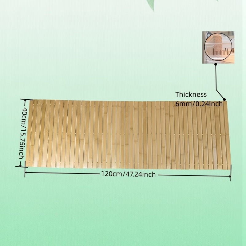 แผ่นรองอาบน้ำไม้ไผ่ขนาดใหญ่ 40 - Bamboo Bath Mat บทวิจารณ์และราคา