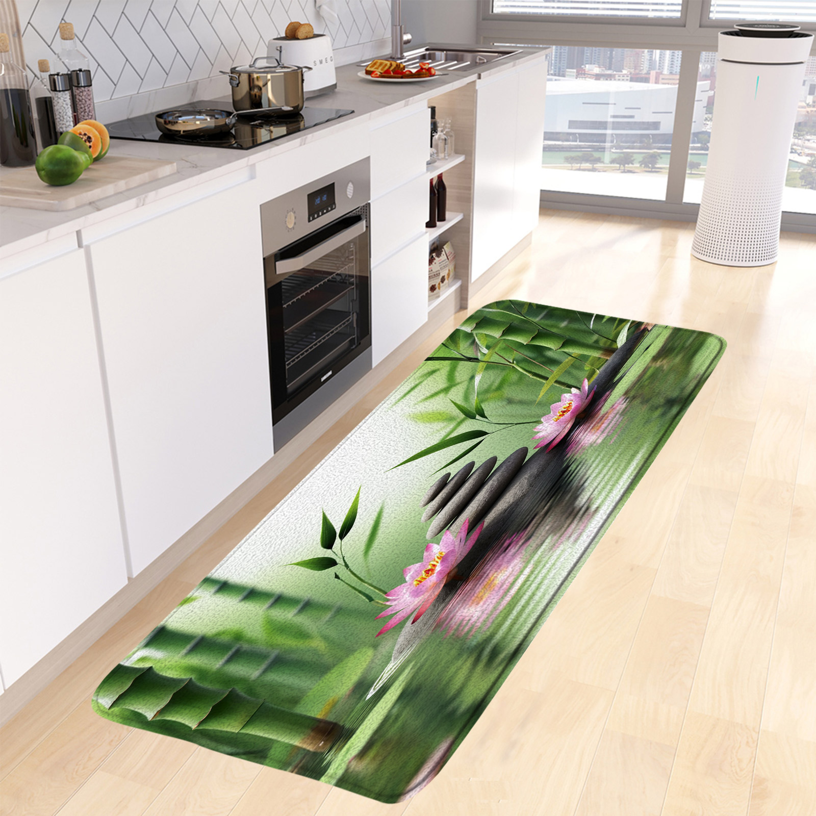 เสื่ออาบน้ำไม้ไผ่สีเขียวเซ็นสี - Bamboo Bath Mat บทวิจารณ์และราคา