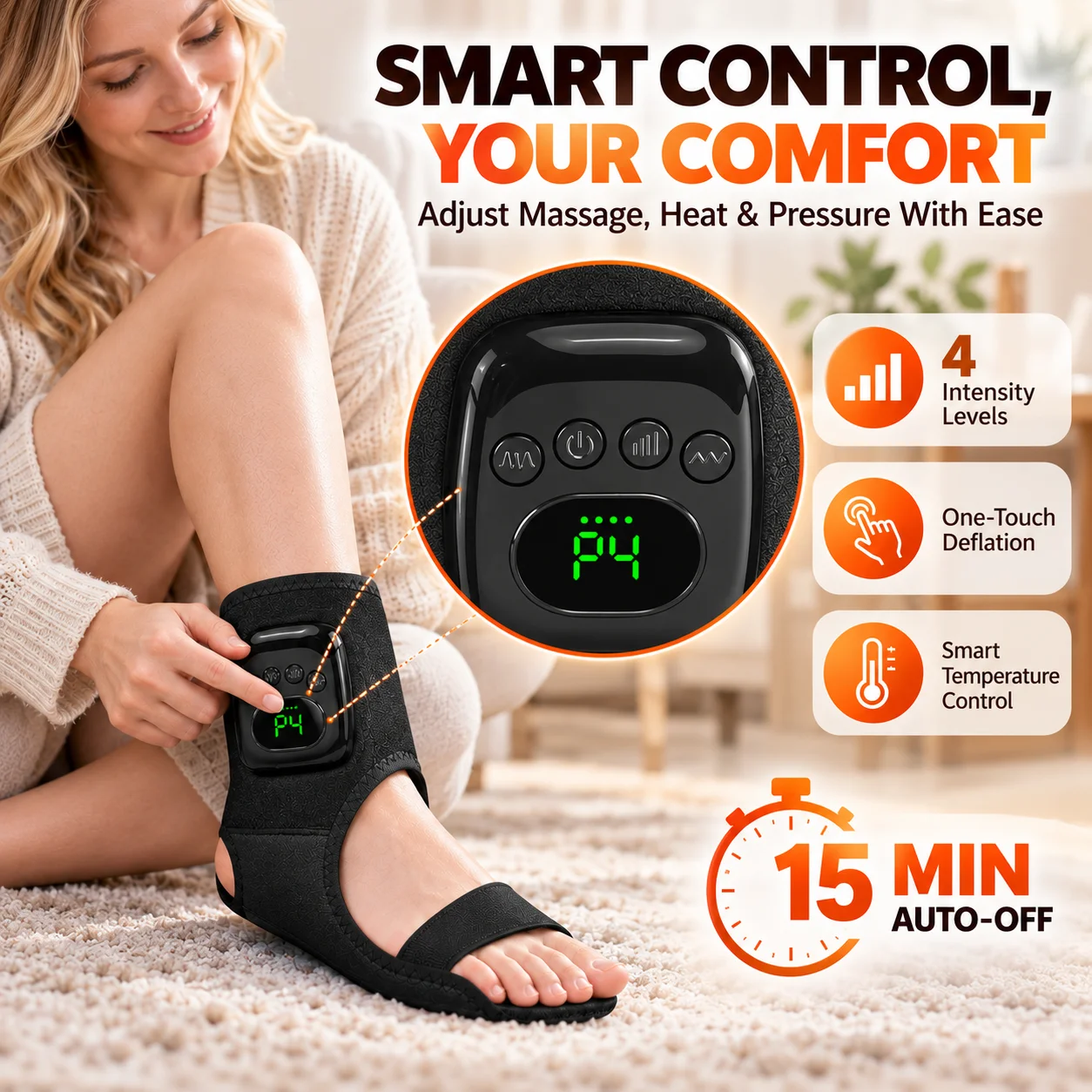 อุปกรณ์นวดข้อเท้าแบบไร้สาย ใช้ - Ankle Brace Support บทวิจารณ์และราคา