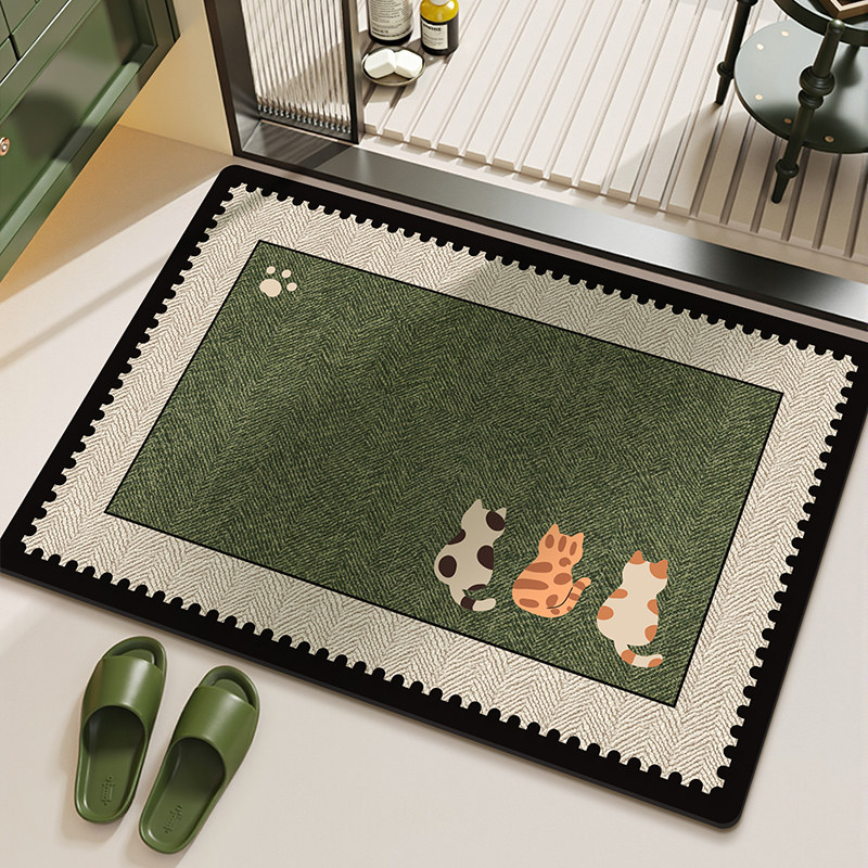 VIKAMA พรมเช็ดเท้ากันลื่นลายหิ - Bamboo Bath Mat บทวิจารณ์และราคา