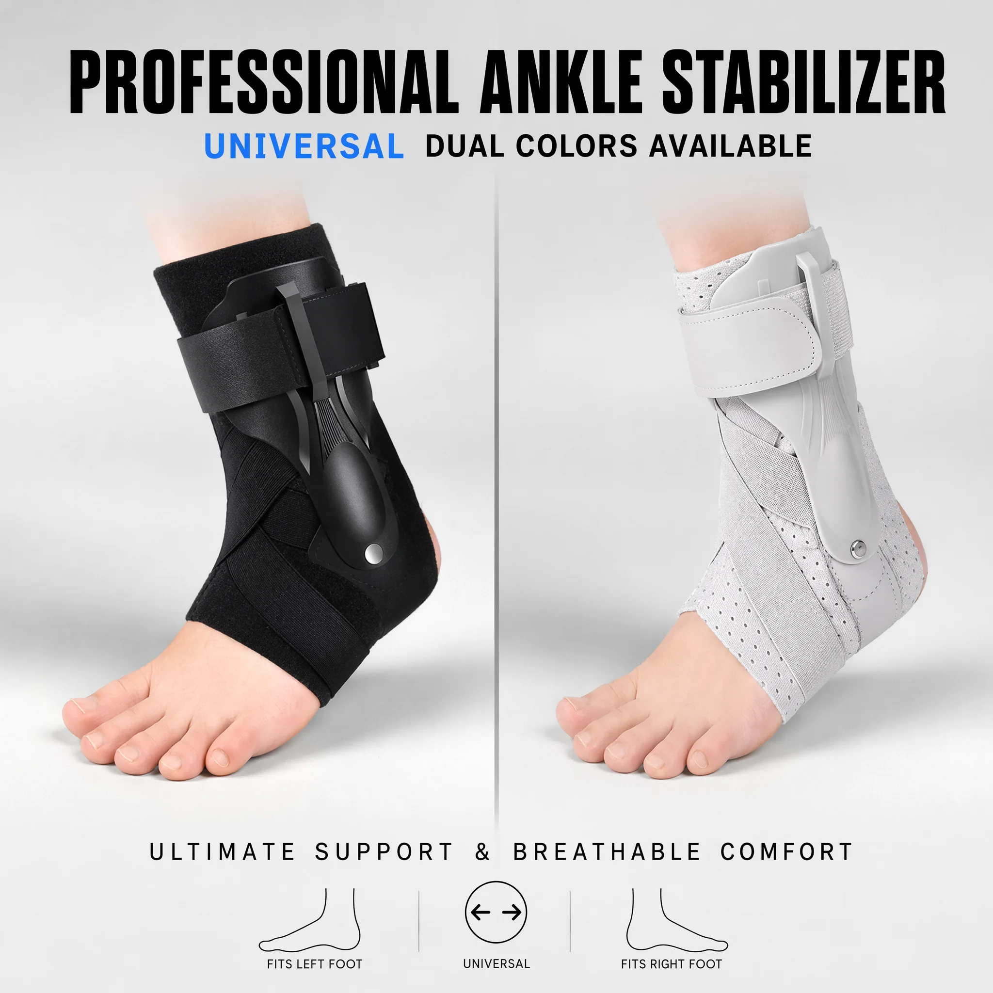 อุปกรณ์พยุงข้อเท้าพร้อมตัวกันโ - Ankle Brace Support บทวิจารณ์และราคา
