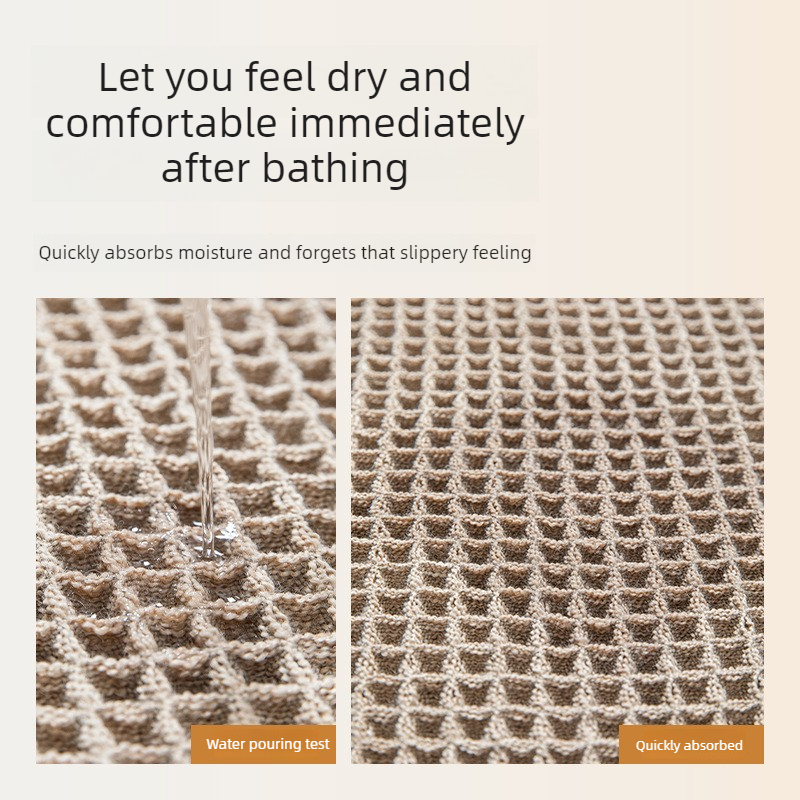พรมกันลื่นในห้องน้ำ ซึมซับน้ำ  - Bamboo Bath Mat บทวิจารณ์และราคา